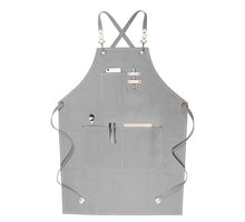 Load image into Gallery viewer, 2020 New Thick Canvas Unisex Apron Bib Chef Kitchen Aprons for Women Men Coffee Shop Barber BBQ Bib working uniform