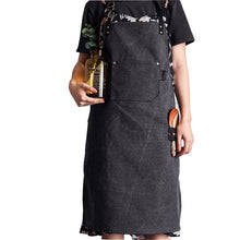 Load image into Gallery viewer, 2020 New Thick Canvas Unisex Apron Bib Chef Kitchen Aprons for Women Men Coffee Shop Barber BBQ Bib working uniform