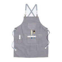 Load image into Gallery viewer, 2020 New Thick Canvas Unisex Apron Bib Chef Kitchen Aprons for Women Men Coffee Shop Barber BBQ Bib working uniform