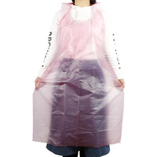 Load image into Gallery viewer, 5/50/100PCS Thicken disposable apron adult plastic waterproof oil-proof clothes kitchen hairdresser woman barbecue Baking party
