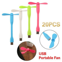 Load image into Gallery viewer, USB Fan Telescopic Folding Fan Desktop Landing Silent Car Interior Accessories Auto Cooling Device Air Fans For Home Car Office
