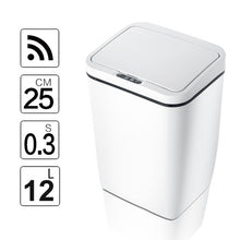 Load image into Gallery viewer, Automatic Touchless  Trash Cans Infrared Motion Sensor with Lid for Kitchen Bathroom Office Bedroom,12L/3.2Gal

